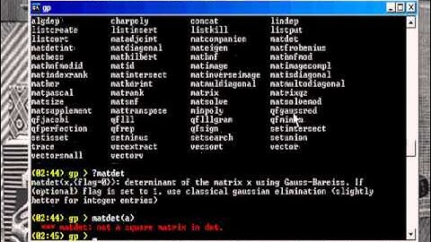Pari/gp tutorial: 03