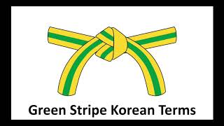 Green Stripe Korean Terms