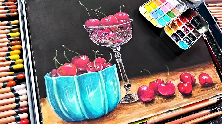 Fix it with Mix(ed) Media! Watercolor, Colored pencil and pan pastel timelapse painting