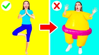 لعب لعبة الحبار في تحدي الحياة الحقيقية | لعبة التحدي #2 BooBoom Challenge