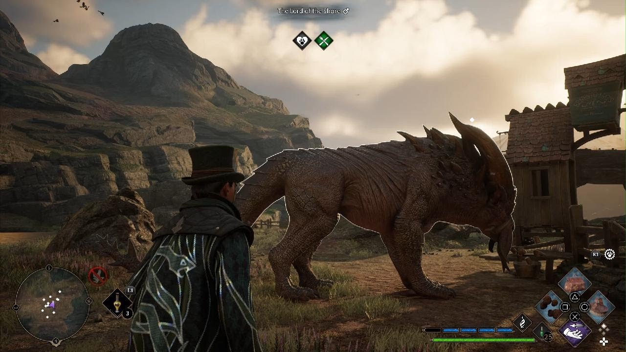 Hogwarts Legacy. Tending to my many animals