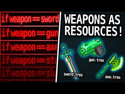 Stop Using Nodes for Weapons (Use Resources in Godot 4)
