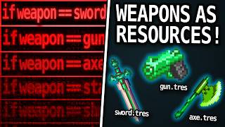 Stop Using Nodes for Weapons (Use Resources in Godot 4)