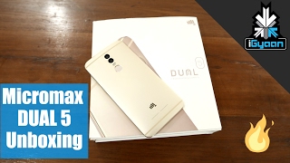 Micromax Dual 5 Unboxing and Hands On First Look - iGyaan
