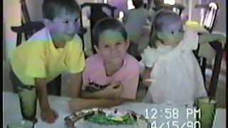 Easter 1990/ April and Grandmother's Birthday Party