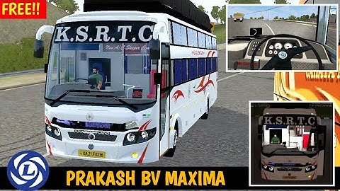 Prakash BV Maxima Non A/C Sleeper Bus Mod For Bussid || Prakash BV Maxima || Bus Simulator Indonesia