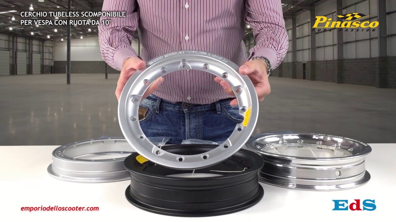 Item: SR0381 PINASCO RIM VESPA TUV X 10 TUBELESS MODULAR