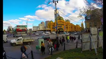 Time lapse - Finders Street Railway Station, Melbourne.