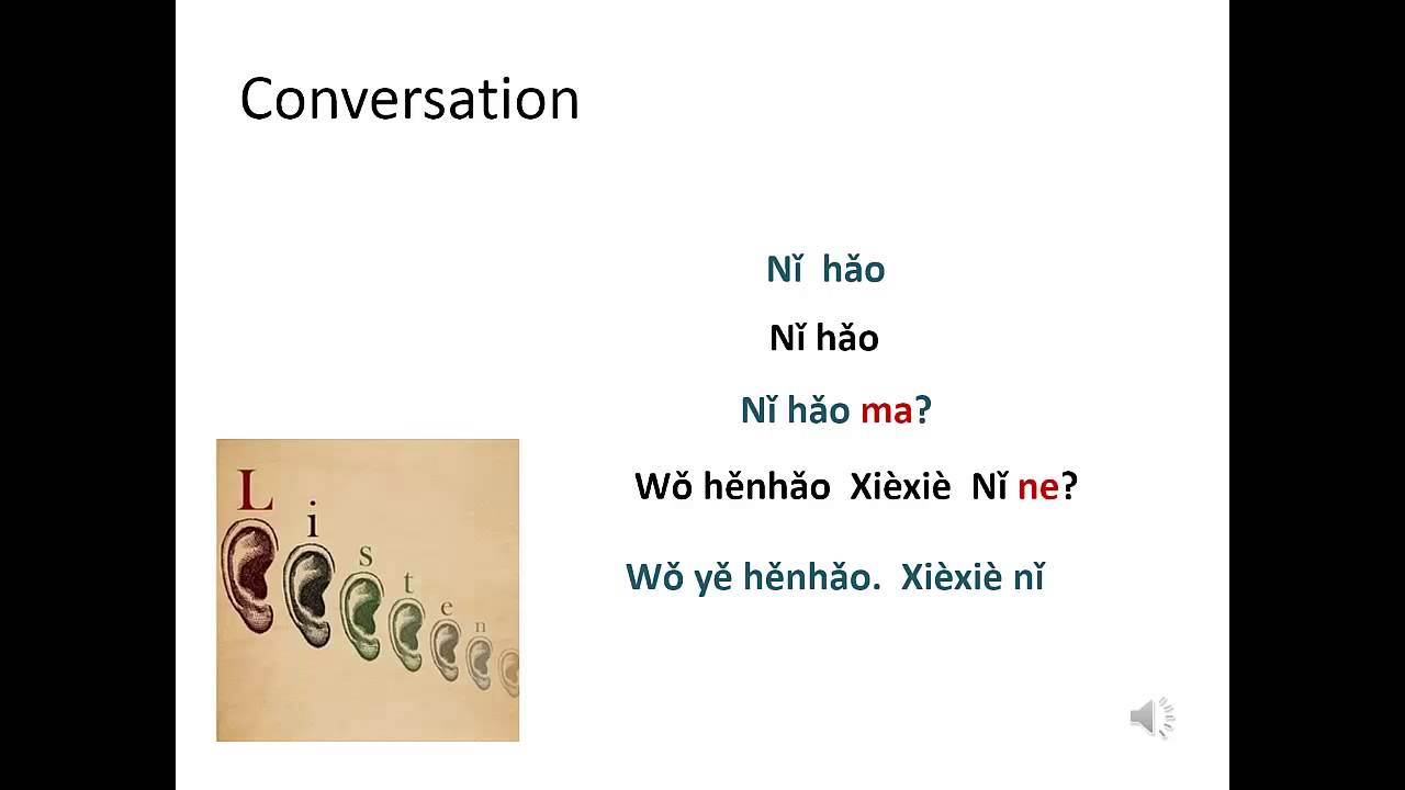 Conversation - Ni hao ma - YouTube