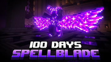 I Spent 100 Days as a SPELLBLADE Sorcerer in a Minecraft RPG