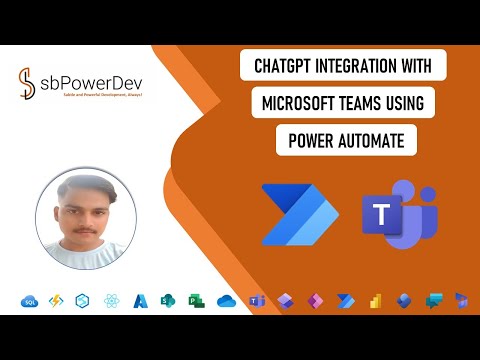 ChatGPT  Integration with Microsoft Teams using Power Automate | #sbPowerDev