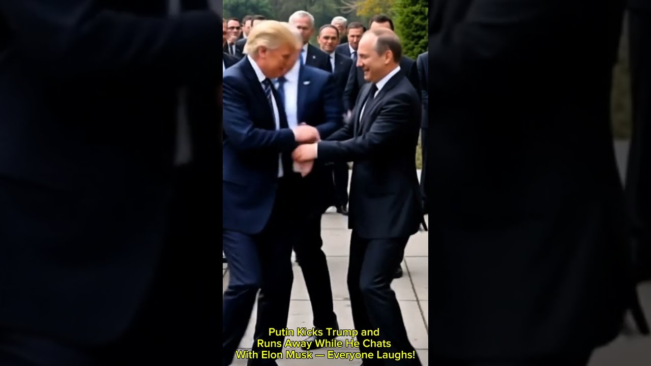 Putin Kicks Trump And Runs Away While He Chats With Elon Musk Aizerak10m Donaldtrump Aiparody