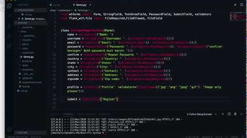 ecommerce online shop create customer registration form with python flask  framework part 30