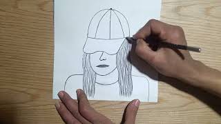 رسم بنات سهل/ تعلم رسم بنت كيوت خطوة بخطوة للمبتدئين بالقلم الرصاص