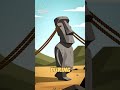 Why Does the Moai Head Make Up Nearly 40% of the Entire Statue? #Moai #EasterIsland #truemystery