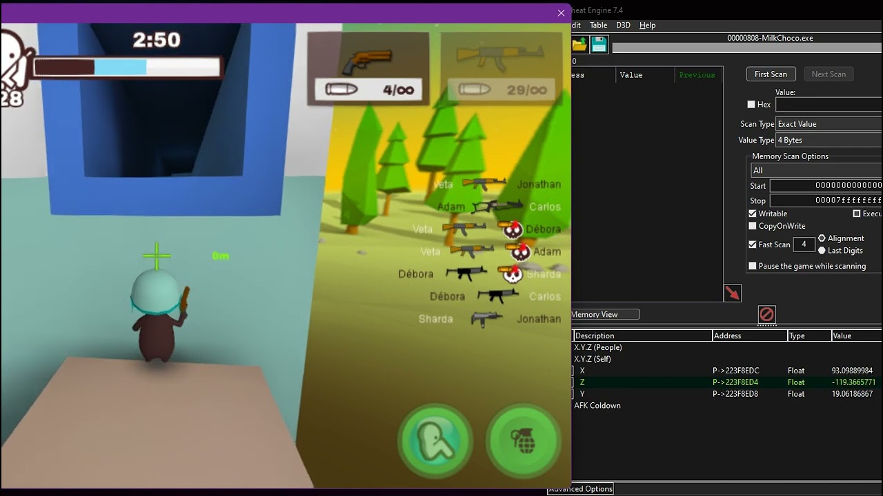 Test Milk Choco Cheat X.Y.Z PC | PC #1