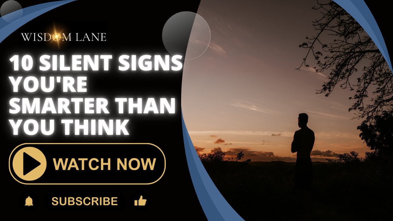10 Silent Signs You're Smarter Than You Think - YouTube