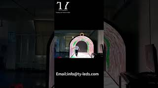 Flexible LED Modular Tunnel Screen Custom LED Tunnel Display: 360° Immersive Walkway Corridor Screen