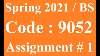 AIOU Solved Assignment No 1 Code 9052 spring 2021 | Baloch Academy