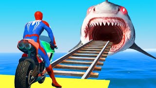 GTA 5 Spiderman vs Beach Girls Bridge Parkour Water Ragdolls by HERO GAMES 1,047,810 views 2 years ago 2 minutes, 34 seconds