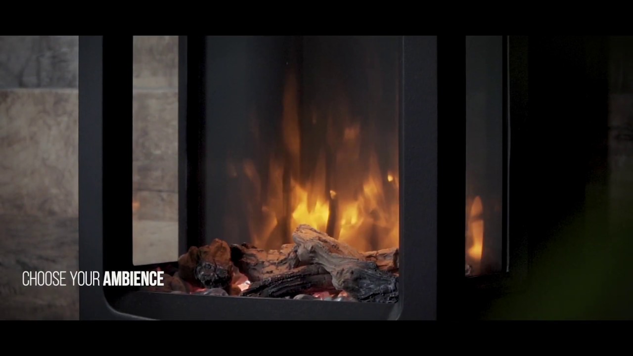 Gazco Vogue Midi T Electric Stove - YouTube