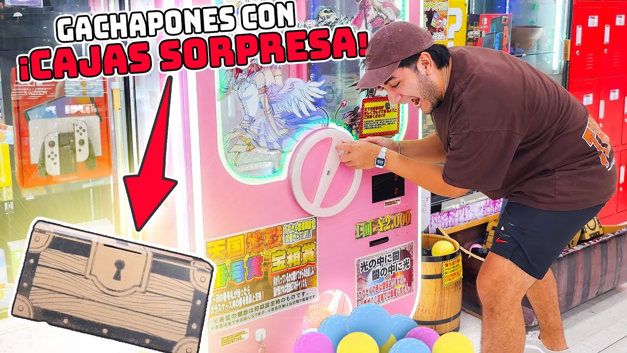 🔥EXPENDEDORA de GASHAPONES GIGANTES con PREMIOS SORPRESA en JAPON 🔥