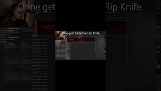 Ohne getting bated by Flip Knife #cs2 #tradeup #ohnepixel #gambling #goldgold