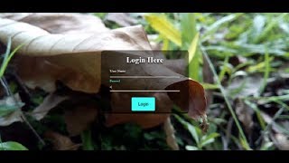 Transparent login form with HTML & CSS(Full responsive)Web design tutorial||Coding Room||