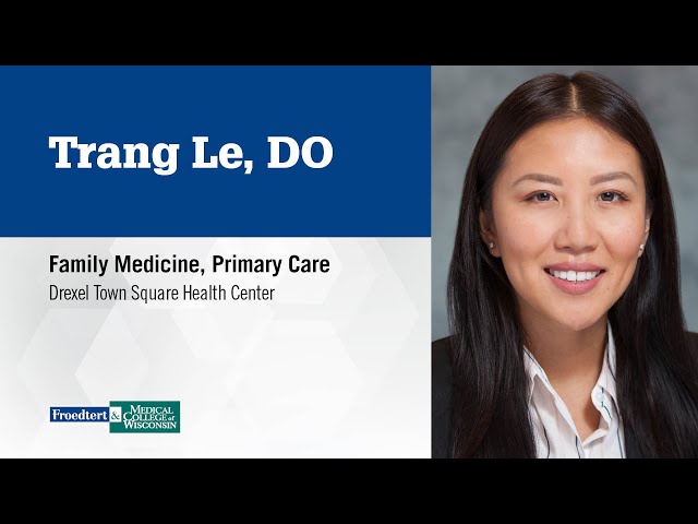 Watch Dr. Trang Le, family medicine physician on YouTube.