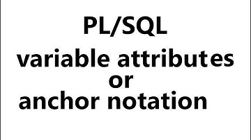 variable attributes or anchor notations in pl/sql | anchor notations in pl/sql | pl/sql tutorial