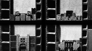 Letterpress typesetting stop-motion animation