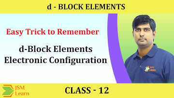 Easy Tricks to Remember d-Block Elements Electronic Configurations  (d-Block Elements)
