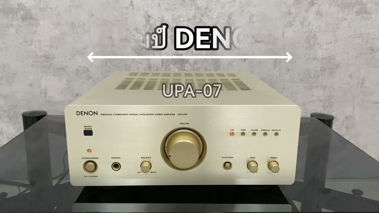 DENON UPA-F07 プリメインアンプ ゴールド A204 DENON UPA F07 STEREO