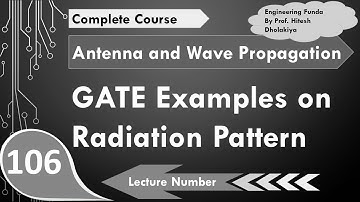 GATE example on Radiation Pattern of Dipole antenna in Antennas by Engineering Funda
