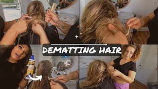 How to Detangle Matted Hair at Home [ Dematting Specialist Leda Fazal ]
