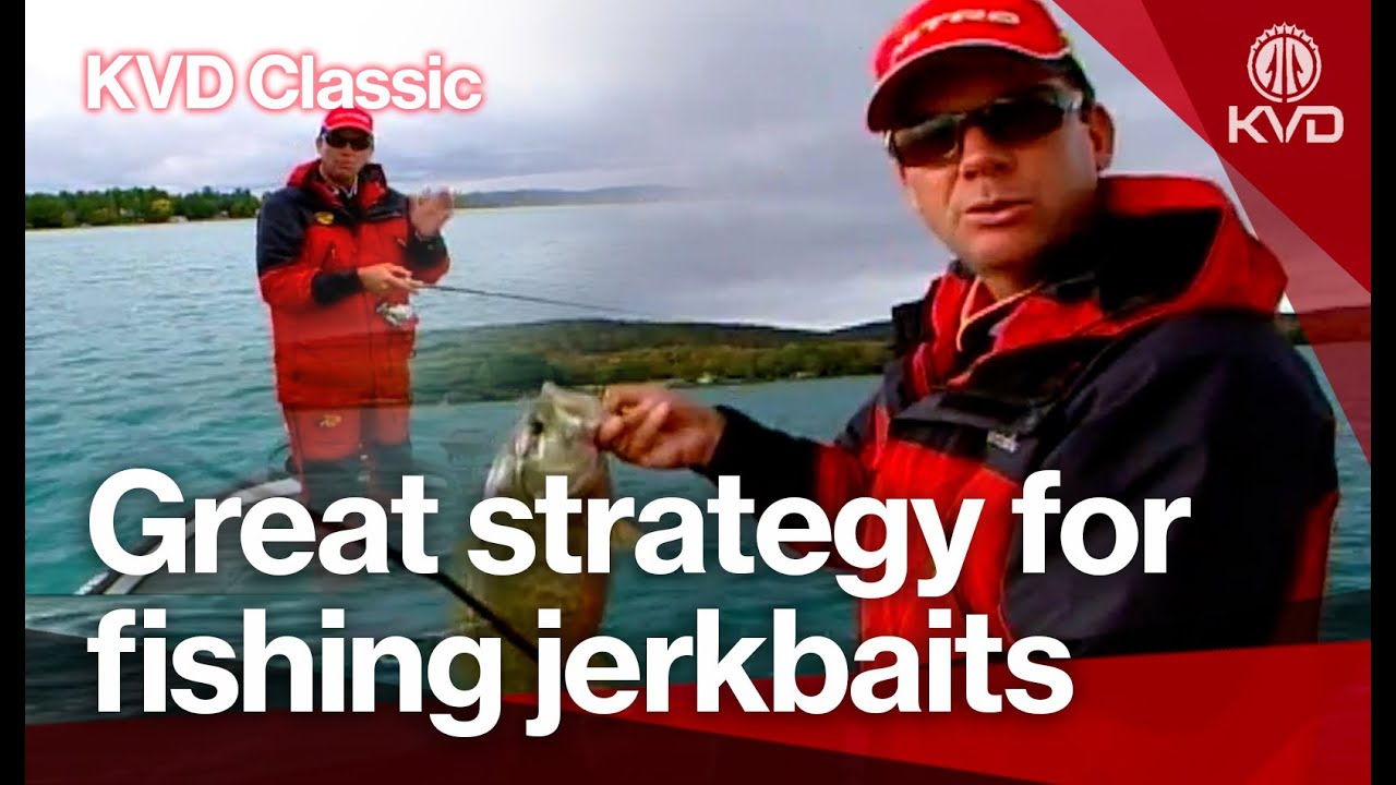 How to fish the jerkbait to get big bass strikes – be aggressive – with Kevin VanDam