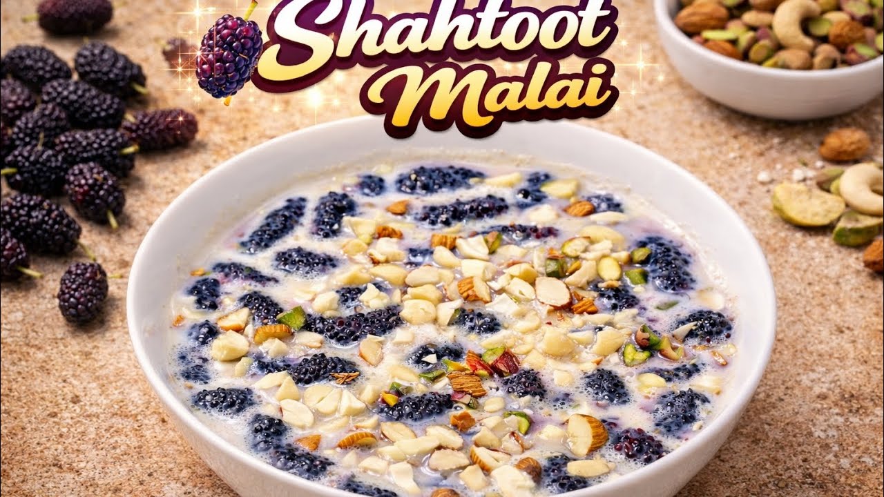  🍨Shahtoot Malai | Creamy Mulberry Delight || Ramzan special dessert||#ShahtootMalai#MulberryDessert
