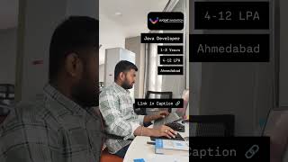 Lucent Innovation is hiring Java Developer||#shorts #ytshorts #youtubeshorts #utsavchavda