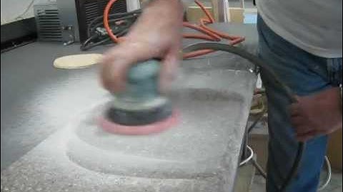 PART 1 - Corian countertop scratch repair video - PART 1