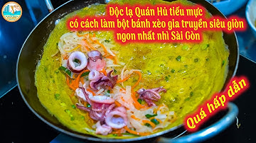 Độc lạ Quán Hủ tiếu mực có cách làm bột bánh xèo gia truyền siêu giòn ngon nhất nhì Sài Gòn