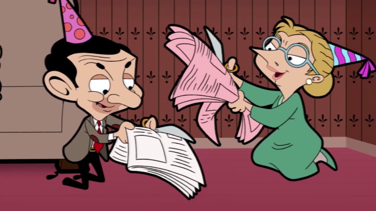 Mr Bean Animated Series Birthday Bear The Mole Compilation