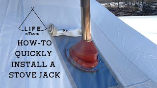 How To Install A Canvas Tent Stove Jack Flashing Kit - Life inTents