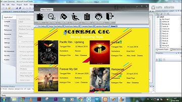 Aplikasi Program Tiket Bioskop dengan database sql VB.NET Download Source Code