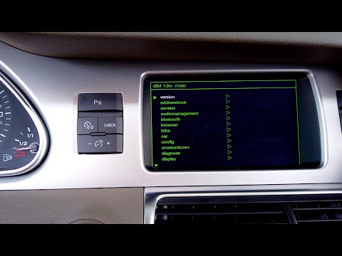 How to enter hidden green menu in Audi Q7 MMi 3G+