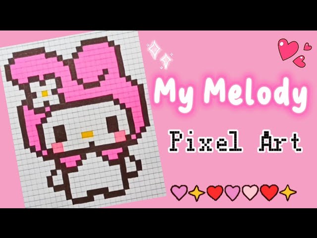 Baby Melody Pixel Art - How to draw Melody? #melody #hellokitty 