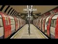 London underground narrow platform at clapham north station