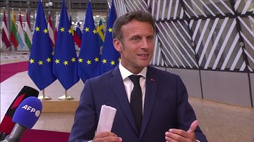 Emmanuel Macron says sees the effect of sanctions against Russia and expects bigger EU with Ukraine!