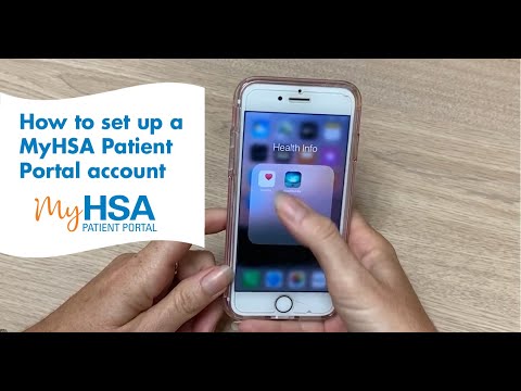 How to set up a MyHSA Patient Portal account