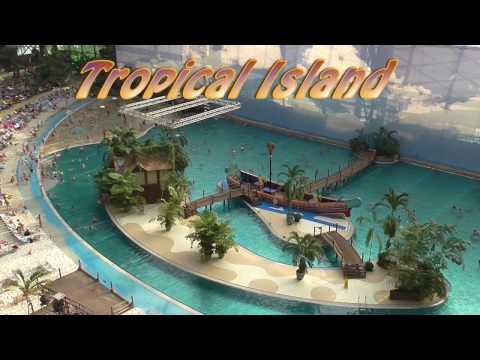 Tropical Island Resort. Aquapark Deutschland. Paradis Island mit Amazonia. Urlaub Berlin 2017.