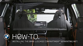 How-To. Installing the BMW Luggage Compartment Separating Net.